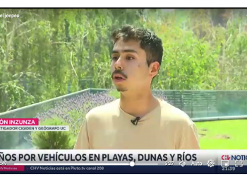 CHV | El daño del jeepeo al ecosistema: Vehículos estropean playas, dunas y ríos