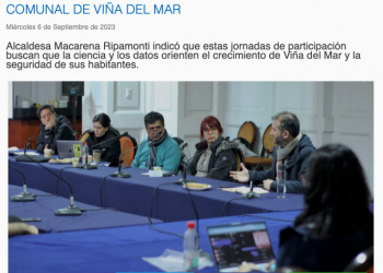 Municipalidad de Viña del Mar | EXPERTOS ANALIZAN ZONAS DE RIESGO DE EDIFICACIÓN EN EL MARCO DEL DIAGNÓSTICO DEL PLAN REGULADOR COMUNAL DE VIÑA DEL MAR