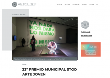 Artishock | 23° PREMIO MUNICIPAL STGO ARTE JOVEN