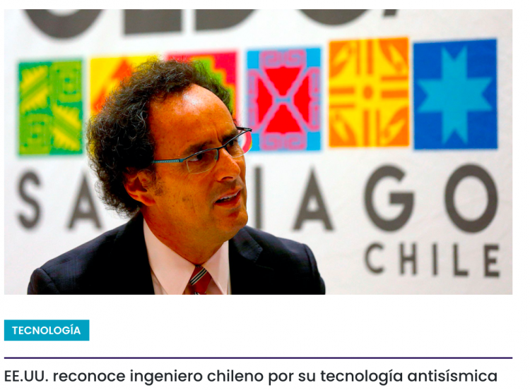 Cooperativa Ciencias | EE.UU. reconoce ingeniero chileno por su tecnología antisísmica