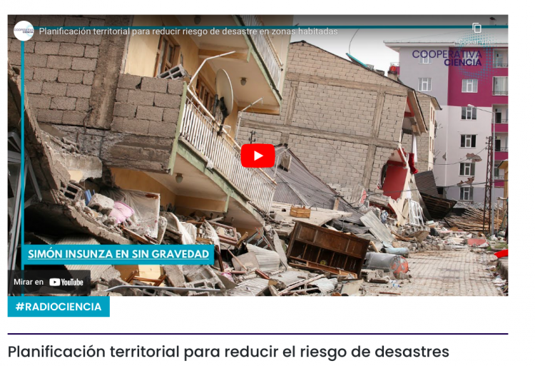 Cooperativa Ciencias | Planificación territorial para reducir el riesgo de desastres