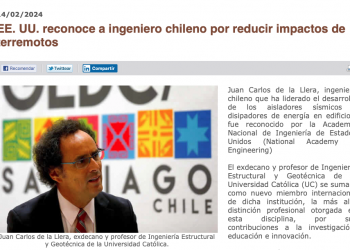 EMB Construcción | EE.UU. reconoce a ingeniero chileno por reducir impactos de terremotos