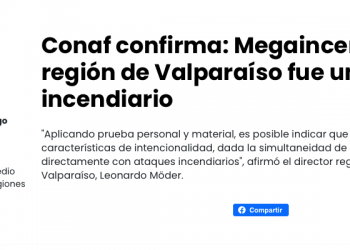 El Ciudadano | Conaf confirma: Megaincendio en la región de Valparaíso fue un ataque incendiario