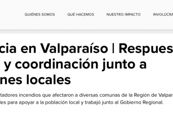 PNUD | Emergencia en Valparaíso | Respuesta de PNUD y coordinación junto a instituciones locales
