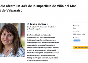 UC.cl | Incendio afectó un 34% de la superficie de Viña del Mar y 38% de Valparaíso
