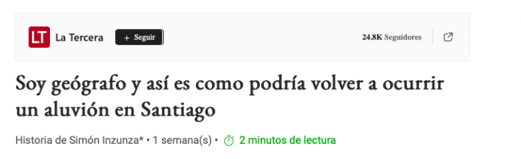 MSN | Soy geógrafo y así es como podría volver a ocurrir un aluvión en Santiago
