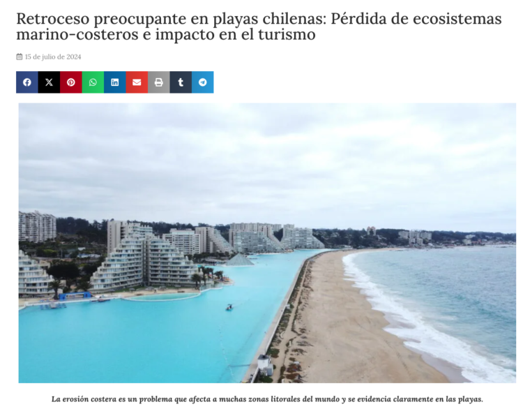 Bionoticias | Retroceso preocupante en playas chilenas: Pérdida de ecosistemas marino-costeros e impacto en el turismo