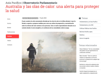 BCN | Australia y las olas de calor: una alerta para proteger la salud