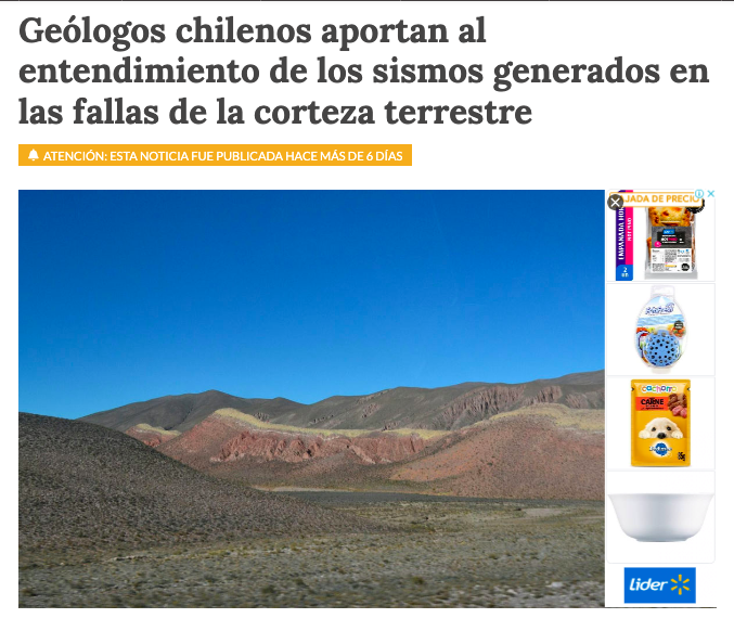 Diario de Puerto Montt | Geólogos chilenos aportan al entendimiento de los sismos generados en las fallas de la corteza terrestre