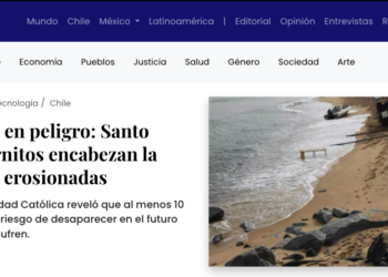 El Ciudadano | Playas de Chile en peligro: Santo Domingo y Hornitos encabezan la lista de las más erosionadas
