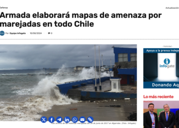 Infogate | Armada elaborará mapas de amenaza por marejadas en todo Chile