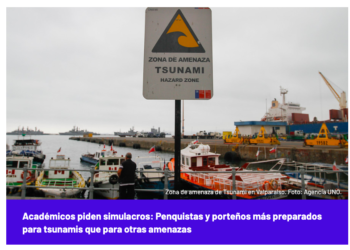 El Desconcierto | Académicos piden simulacros: Penquistas y porteños más preparados para tsunamis que para otras amenazas