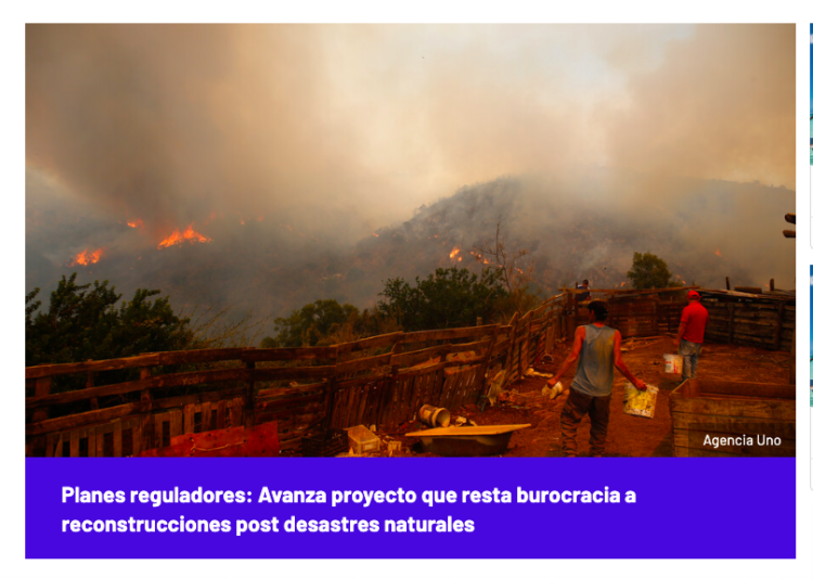 El Desconcierto | Planes reguladores: Avanza proyecto que resta burocracia a reconstrucciones post desastres naturales