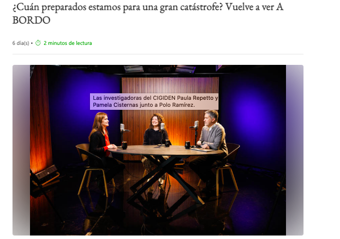 MSN | ¿Cuán preparados estamos para una gran catástrofe? Vuelve a ver A BORDO