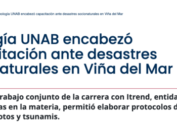 UNAB | Geología UNAB encabezó capacitación ante desastres socionaturales en Viña del Mar