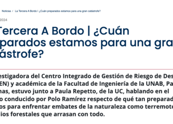 UNAB | ¿Cuán preparados estamos para una gran catástrofe?