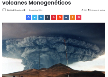 El América | Chile será sede de la primera Conferencia Internacional sobre volcanes Monogenéticos