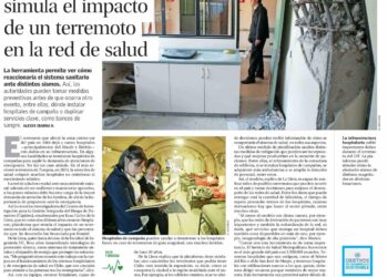 El Mercurio | Plataforma chilena simula el impacto de un terremoto en la red de salud