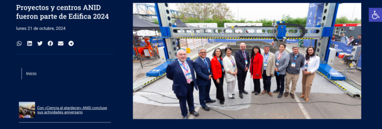 ANID | Proyectos y centros ANID fueron parte de Edifica 2024
