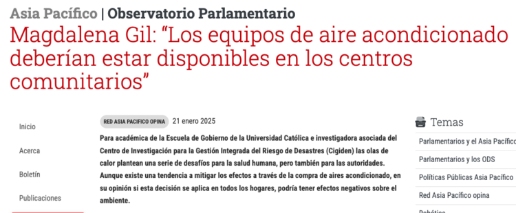 BCN | Magdalena Gil: “Los equipos de aire acondicionado deberían estar disponibles en los centros comunitarios”