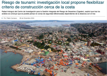 Diario Concepción | Riesgo de tsunami: investigación local propone flexibilizar criterio de construcción cerca de la costa