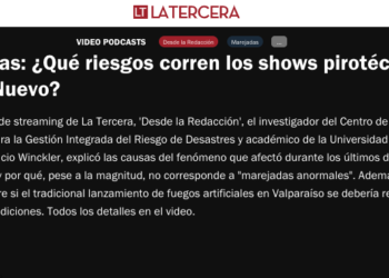 La Tercera | Marejadas: ¿Qué riesgos corren los shows pirotécnicos de Año Nuevo?