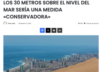 Vilas Radio | ESTUDIO PROPONE CAMBIAR EL LÍMITE DE SEGURIDAD EN CASO DE TSUNAMI: LOS 30 METROS SOBRE EL NIVEL DEL MAR SERÍA UNA MEDIDA «CONSERVADORA»