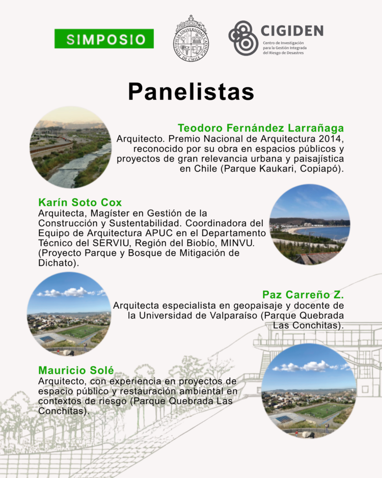 Simposio “Nuevos espacios públicos para la resiliencia ante desastres”￼