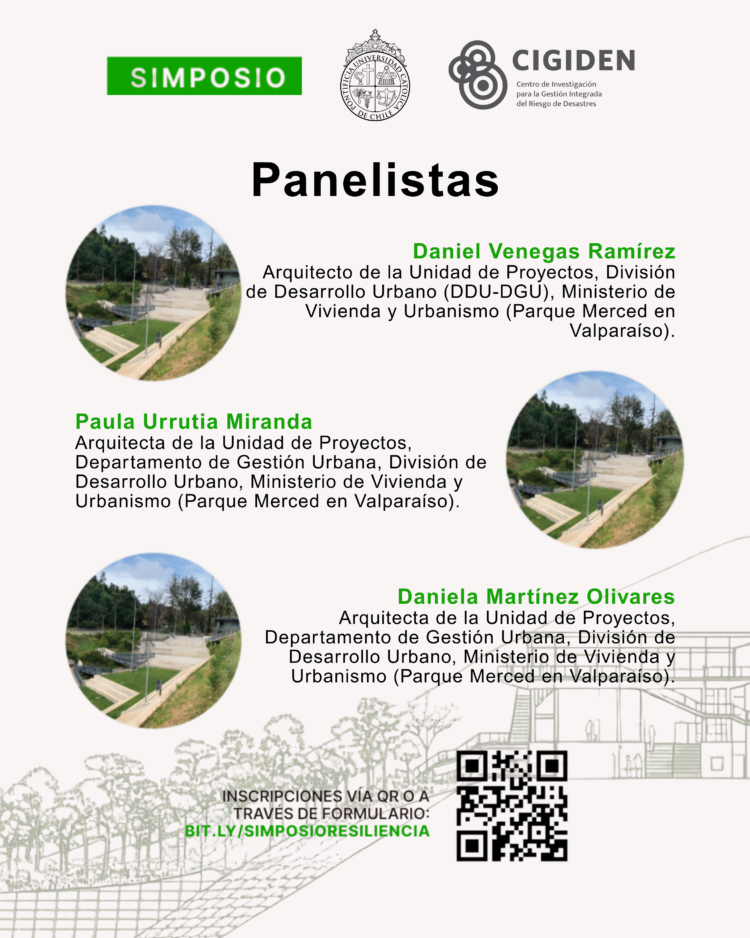 Simposio “Nuevos espacios públicos para la resiliencia ante desastres”￼