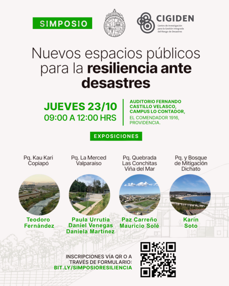 Simposio “Nuevos espacios públicos para la resiliencia ante desastres”