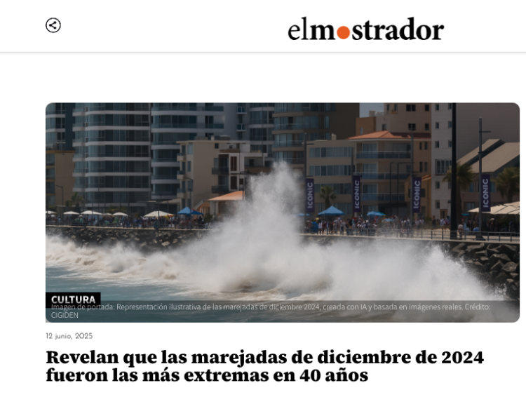 El Mostrador | Revelan que las marejadas de diciembre de 2024 fueron las más extremas en 40 años