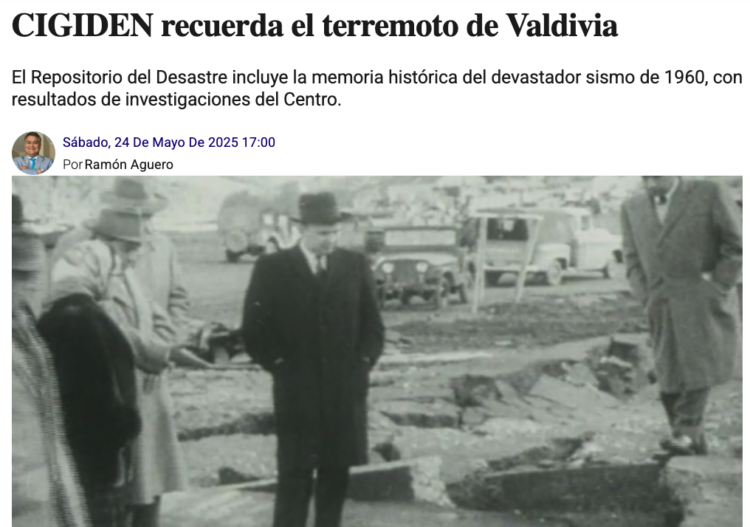 El Quellonino | CIGIDEN recuerda el terremoto de Valdivia