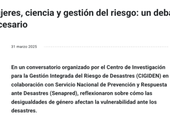 UC | Mujeres, ciencia y gestión del riesgo: un debate necesario